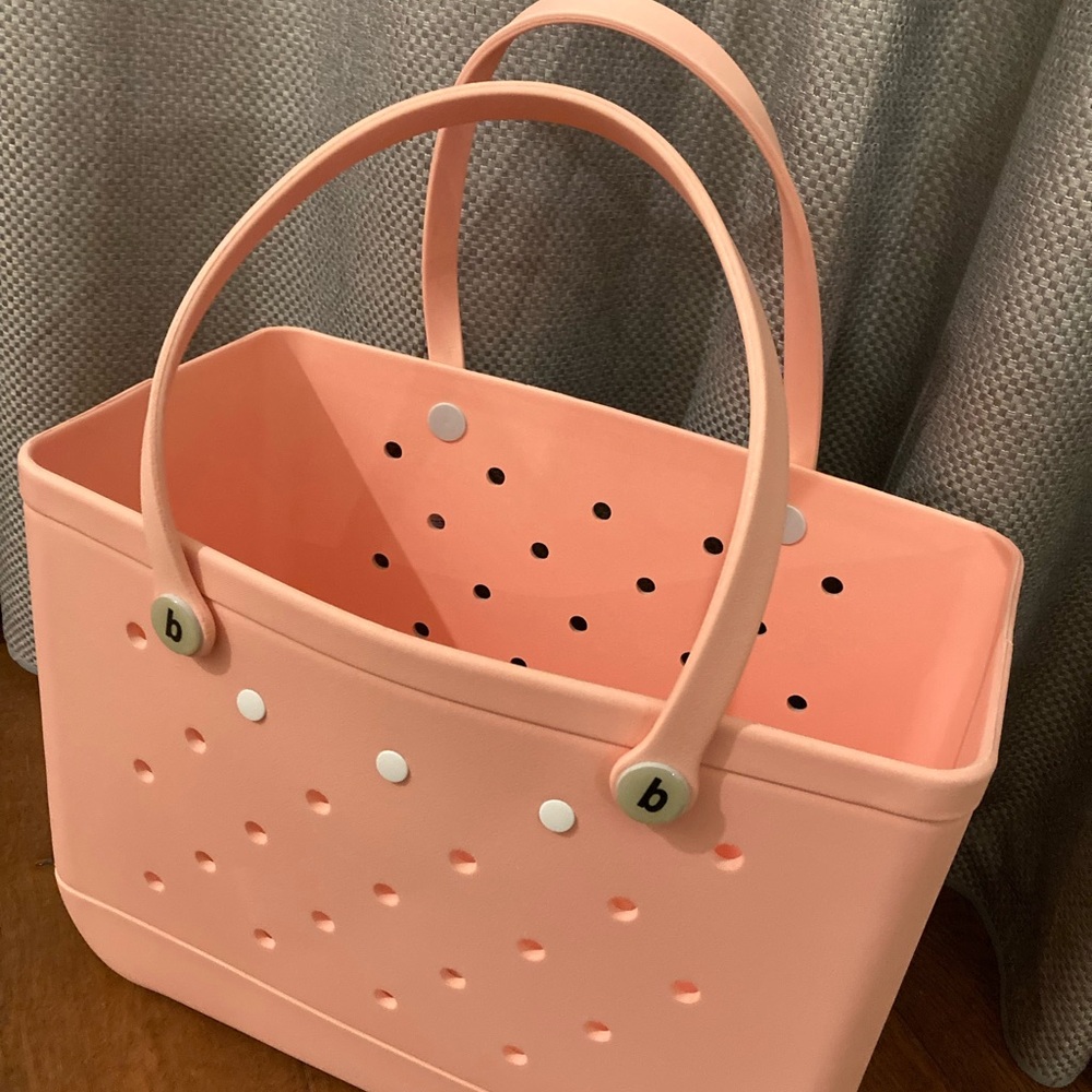 Peachy pink Tote Bag with Inner Pouches - Picture 4 of 4